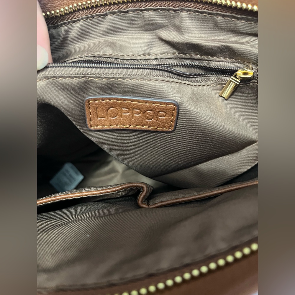 NWT Brown Leather Crossbody Bag - Picture 7 of 14